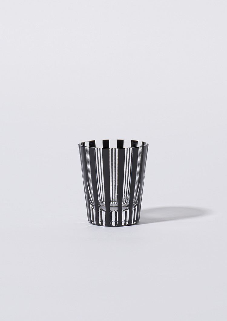 Kuroco Stripe Old-fashioned Glass