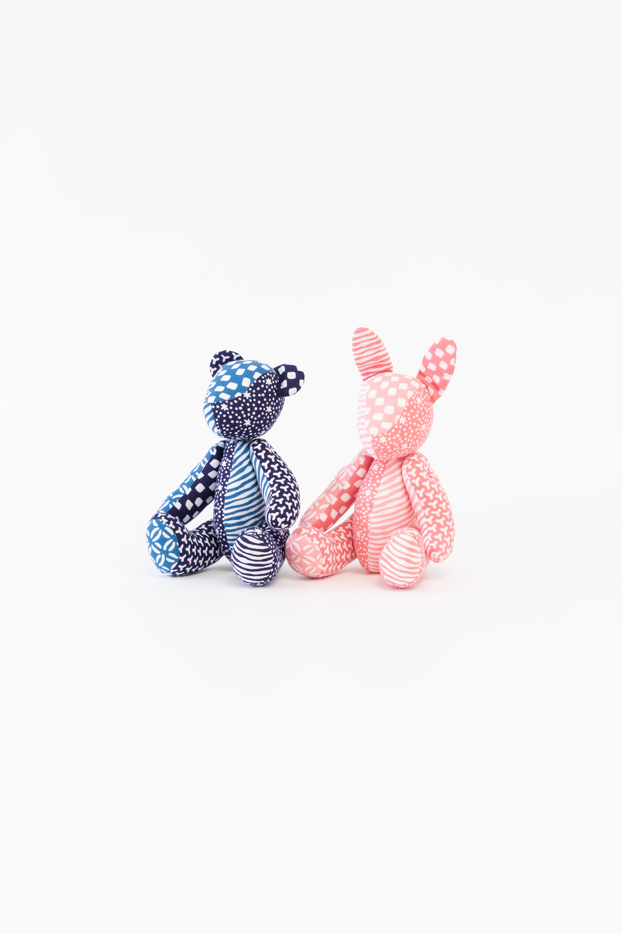 Bear (Blue) & Rabbit (Pink)