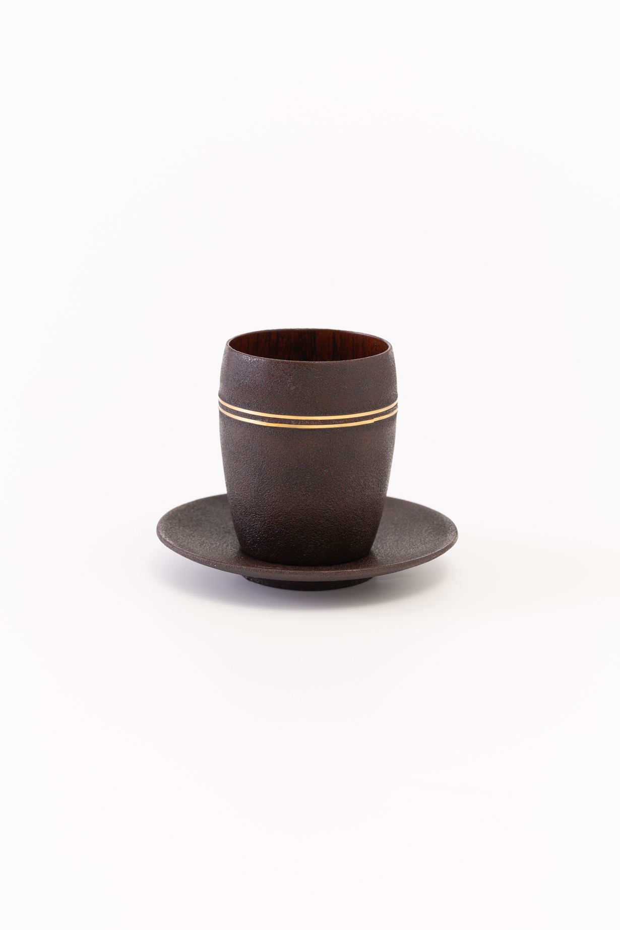 Cup and Saucer (Brown)