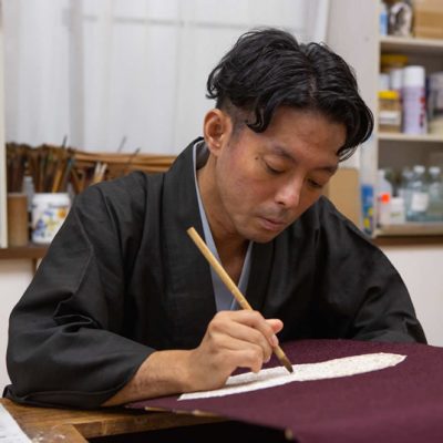 Ogura Sengei, Ltd.  Tokyo Hand-Painted Yuzen (Kimono)