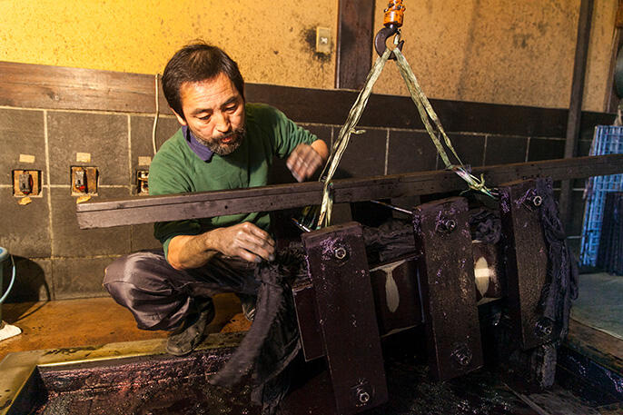 Image:JAPANESE INDIGO DYEING STUDIO KOSOEN