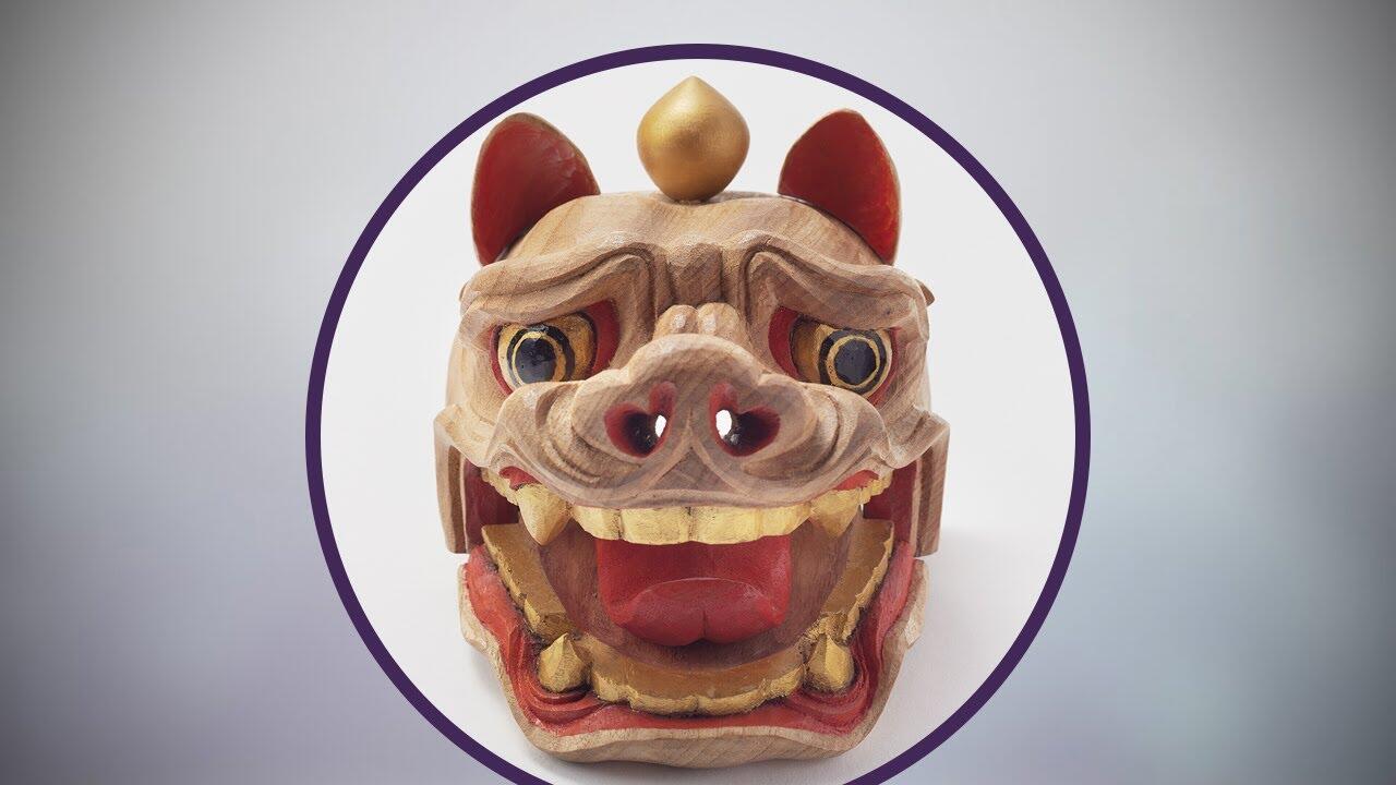 画像：開運獅子頭（北澤木彫刻所） 