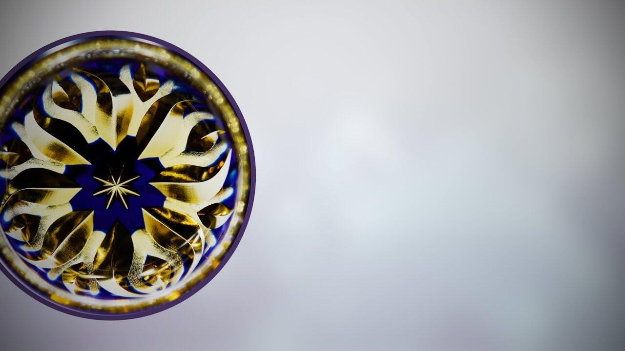 画像：切子で創り出す陽炎 